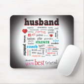 Best Husband Wonderful A1 Word Cloud Muismat (Met muis)
