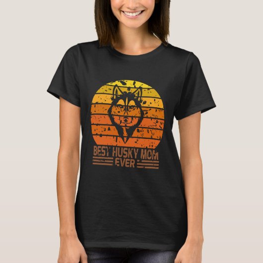 Best Husky Mam Ever T-shirt (Voorkant)