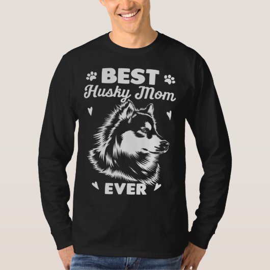Best Husky Mom Siberian Husky T-shirt (Voorkant)