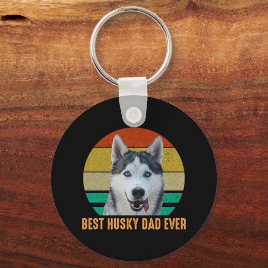 Best Husky Pap Ever Sleutelhanger (Voorkant)