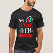 Best HVAC Tech Appreciation HVAC Technician T-shirt (Voorkant)