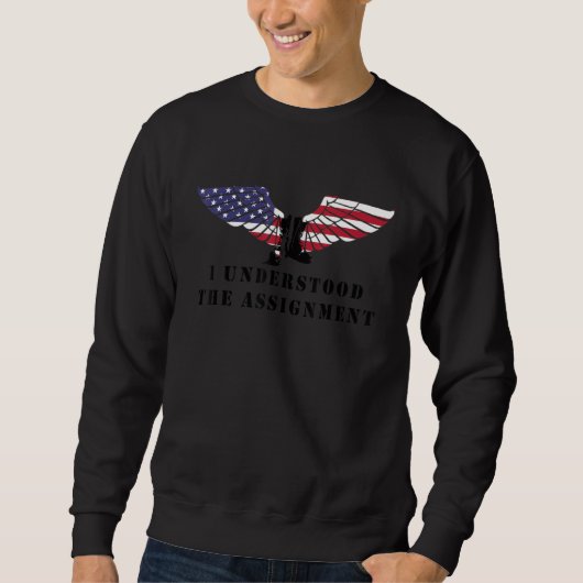 Best I Understood The Assignment Black Text Tee T Trui (Voorkant)