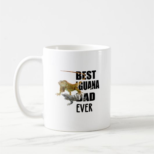 Best Iguana Dad Ever - Funny Mug with Iguana Lover Koffiemok (Links)