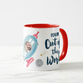 Best in het universum Vaderdag Mok (Voorkant rechts)