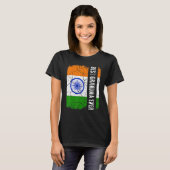 Best Indian Grandma Ever India Flag Moederdag T-shirt (Voorkant volledig)