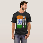 Best Indian Grandma Ever India Flag Moederdag T-shirt (Voorkant volledig)
