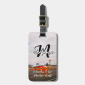 Best Initial Name | Waterproof Travel Monogram Bagagelabel (Voorkant verticaal)