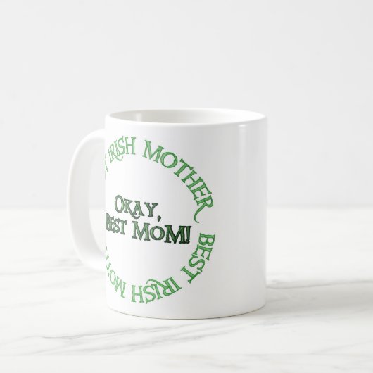 Best Irish Mother coffee mug 2 sided Koffiemok (Voorkant links)