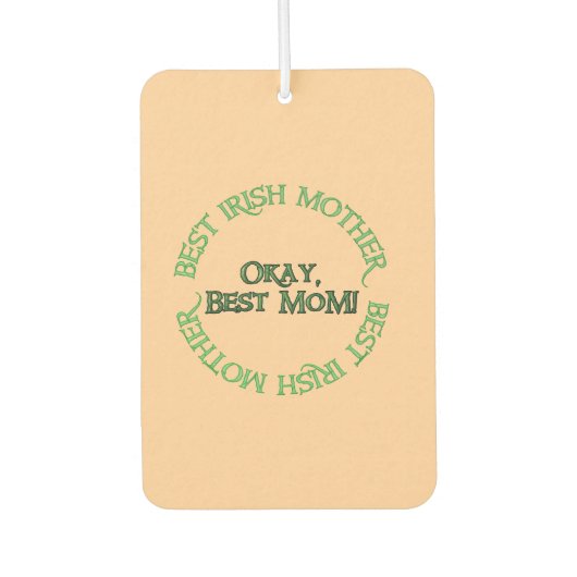 Best Irish Mother tan car air freshener Luchtverfrisser (Voorkant)