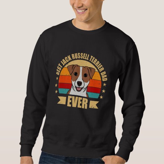 Best Jack Russel Terrier Dad Ever Dad Dog Trui (Voorkant)
