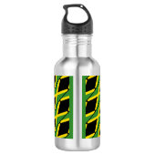 BEST JAMAICAN MOM Jamaica Vlag Gepersonaliseerd Waterfles (Achterkant)