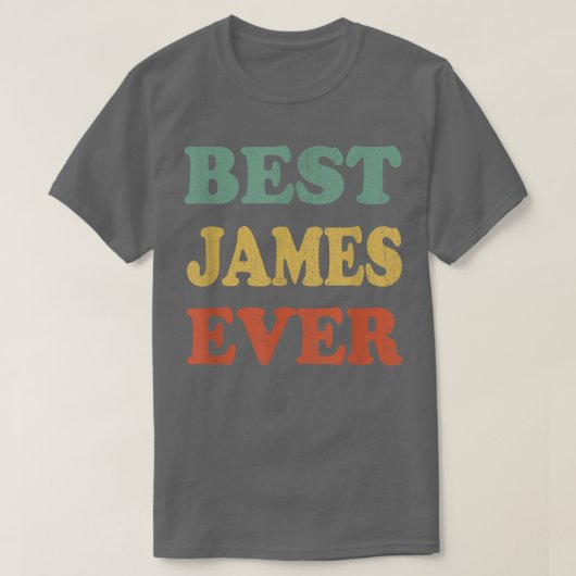 Best James Ever Funny Specialized First Name Jam T-shirt (Design voorkant)
