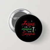 Best Jesus Is For Season Christmas Holiday Ronde Button 5,7 Cm (Voorkant /achterkant)