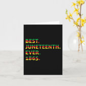 Best Juneteenth Ever 1865 African American Black F Kaart (Gele Bloem)
