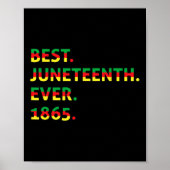 Best Juneteenth Ever 1865 African American Black F Poster (Voorkant)