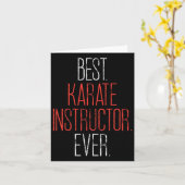 Best Karate Instructor Ever Martial Arts Teacher S Kaart (Gele Bloem)