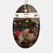Best Kerstmis, foto van Pet Keramisch Ornament (Links)
