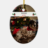Best Kerstmis, foto van Pet Keramisch Ornament (Voorkant)