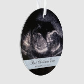 Best Kerstmis ooit Cute Ultrasound Boy Foto Ornament (voorkant)