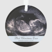 Best Kerstmis ooit Cute Ultrasound Boy Foto Ornament (achterkant)