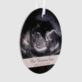 Best Kerstmis ooit Cute Ultrasound Girl Foto Ornament (voorkant)