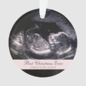 Best Kerstmis ooit Cute Ultrasound Girl Foto Ornament (voorkant)