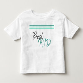 Best Kind Tourquoise Script Stripe Moederdag Kinder Shirts