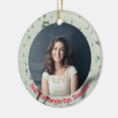Best Kindergarten Teacher Custom Text Year Foto Keramisch Ornament (Links)