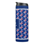 BEST KIWI DAD Gepersonaliseerd Nieuw-Zeeland Thermosbeker (Geroteerd rechts)