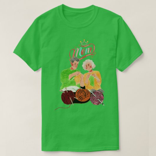 Best Knitting Mam Ever120 T-shirt (Design voorkant)