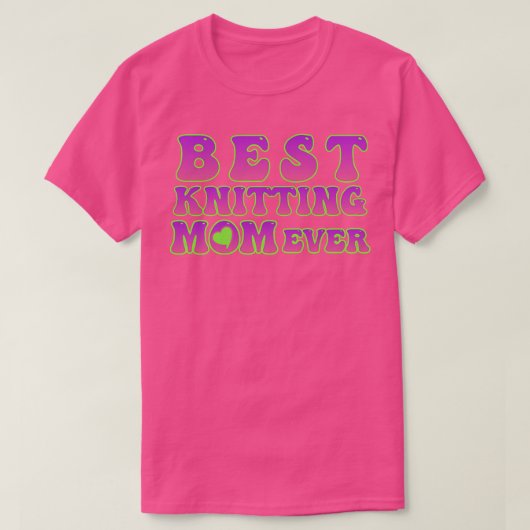 Best Knitting Mam Ever42 T-shirt (Design voorkant)