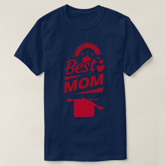 Best Knitting Mam Ever88 T-shirt (Design voorkant)