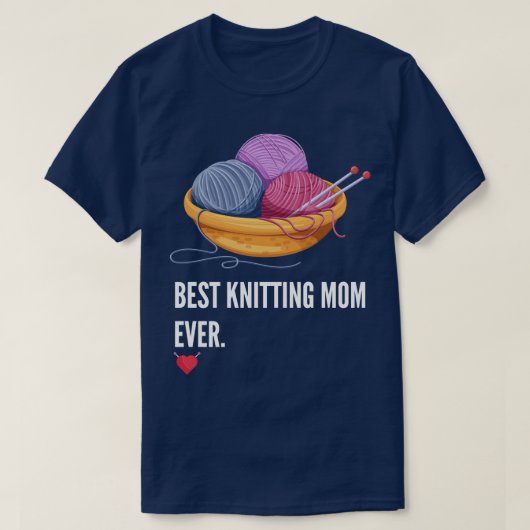 Best Knitting Mam ooit (13) T-shirt (Design voorkant)