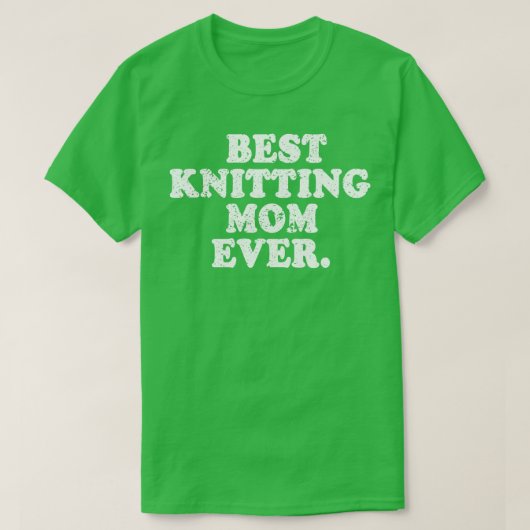 Best Knitting Mam ooit 144 T-shirt (Design voorkant)