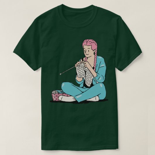 Best Knitting Mam ooit 161 T-shirt (Design voorkant)