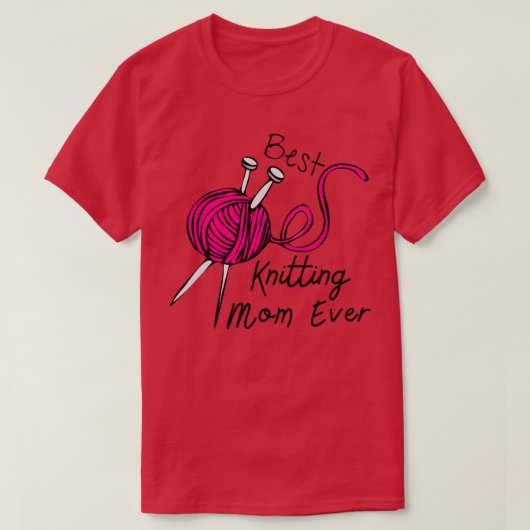 Best Knitting Mam ooit 164 T-shirt (Design voorkant)