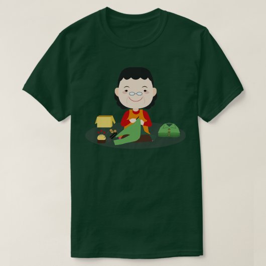 Best Knitting Mam, ooit 388 T-shirt (Design voorkant)
