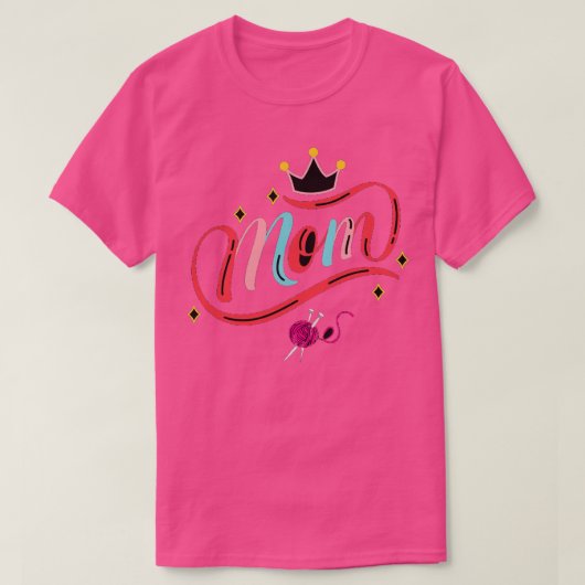 Best Knitting Mam ooit 38 T-shirt (Design voorkant)