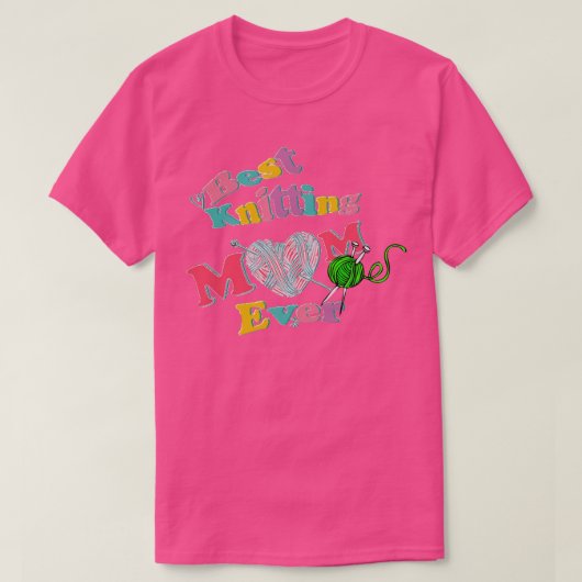 Best Knitting Mam ooit 429 T-shirt (Design voorkant)