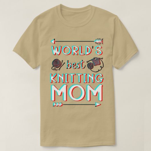 Best Knitting Mam ooit 434 T-shirt (Design voorkant)