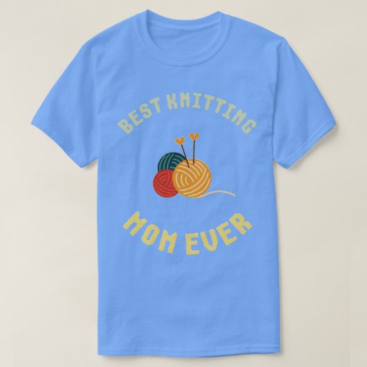 Best Knitting Mam ooit 437 T-shirt (Design voorkant)
