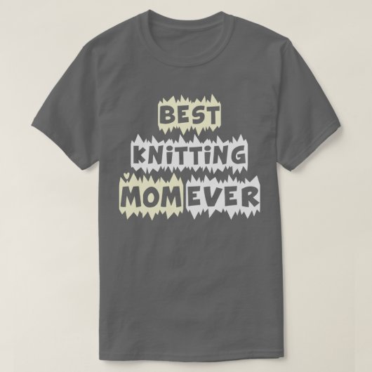 Best Knitting Mam ooit 455 T-shirt (Design voorkant)