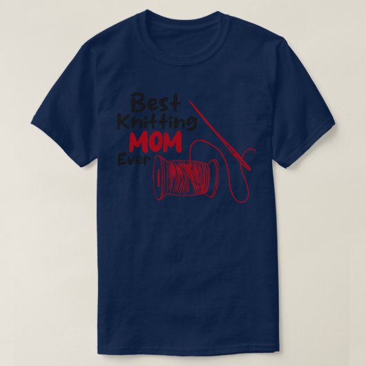 Best Knitting Mam ooit 49 T-shirt (Design voorkant)