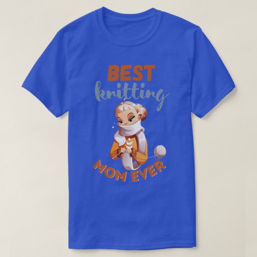 Best Knitting Mam, ooit 505 T-shirt (Design voorkant)