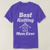 Best Knitting Mam, ooit 512 T-shirt (Design voorkant)