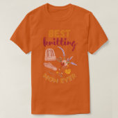 Best Knitting Mam ooit 600 T-shirt (Design voorkant)