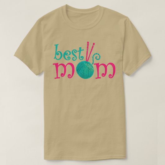 Best Knitting Mam, ooit 63 T-shirt (Design voorkant)