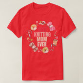 Best Knitting Mam, ooit 65 T-shirt (Design voorkant)