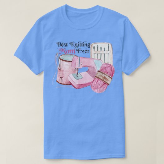 Best Knitting Mam, ooit 98 T-shirt (Design voorkant)