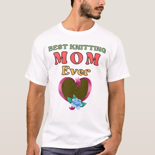 Best Knitting Mam ooit T-shirt (Voorkant)